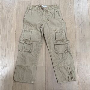 Pacsun Men's Cargo Pants in Khaki - Comfortable Utility Style Size Medium